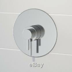 Thermostatic Concentric Concealed Shower Wall Mounted Fixed Shower Head Chrome