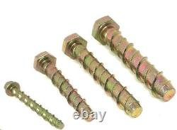 Thunder Bolts Hex Head Steel Self Tapping Multi Fix Concrete Anchor Screw Fixing