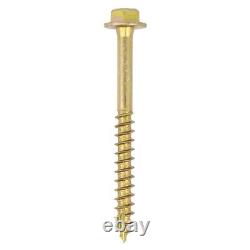 Timco Solo Coach Screw Hex Flange Head Yellow Zinc Sleeper Screws Turbo Coach