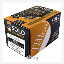 Timco Solo Coach Screw Hex Flange Head Yellow Zinc Sleeper Screws Turbo Coach