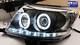 Toyota Hilux Vigo Black Drl Led Angel-eyes Projector Head Lights 11-14