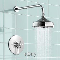 Traditional 194 MM Head Thermostatic Mixer Shower Valve Bathroom Ss1wctrad01