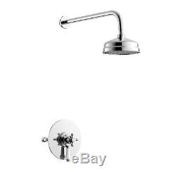 Traditional 194 MM Head Thermostatic Mixer Shower Valve Bathroom Ss1wctrad01