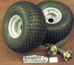 Trailer Kit Unbraked 22x11.00-8 Wheels & Tyres Coupling Head Stub Axles & Hubs