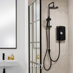 Triton Amore DuElec Black 9.5kW Electric Shower LCD Display Dual Control Head