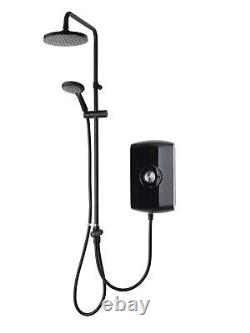 Triton Amore DuElec Black 9.5kW Electric Shower LCD Display Dual Control Head