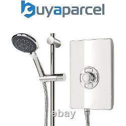 Triton Aspirante 9.5KW Gloss White Electric Shower Includes Head + Riser