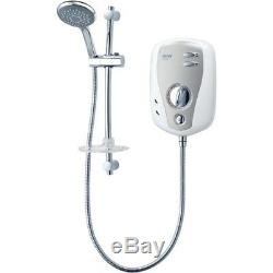 Triton T100xr 10.5kw Electric Shower White & Chrome SP1001XR Modern 5 Spray Head