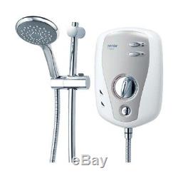 Triton T100xr 10.5kw Electric Shower White & Chrome SP1001XR Modern 5 Spray Head