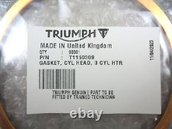 Triumph 750/900cc 3 Cylinder Genuine Cylinder Head Gasket New OEM T1150309