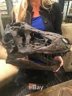 Tyrannosaurus Skull Pre Historic Dinosaur Bone Big Sculpture Head Trex Large New