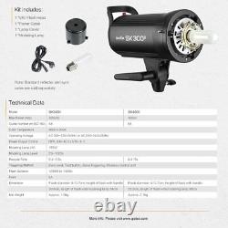 UK 800w 2x Godox SK400II 400W 2.4G Studio Flash Strobe Light Head +95cm Softbox