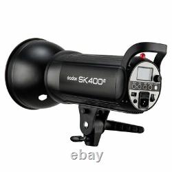 UK 800w 2x Godox SK400II 400W 2.4G Studio Flash Strobe Light Head +95cm Softbox