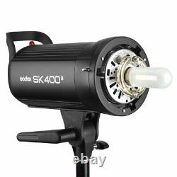 UK 800w 2x Godox SK400II 400W 2.4G Studio Flash Strobe Light Head +95cm Softbox