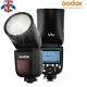 Uk Godox New V1n Ttl 1/8000s Hss 2600mah Round Head Speedlite Flash For Nikon