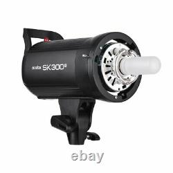 UK Godox SK300II 300w Photography Studio Strobe Flash Light Head With Bulb 220V