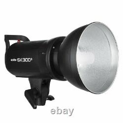 UK Godox SK300II 300w Photography Studio Strobe Flash Light Head With refelector