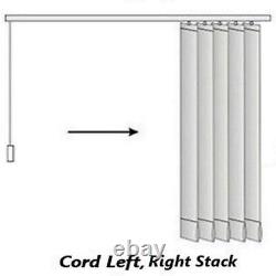 VERTICAL BLIND HEAD RAIL TRACK MADE TO MEASURE 3.5 (89mm) or 5 (127mm) UK