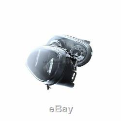 VW Golf Mk4 1997-2004 Black Angel Eye Halo Head Light Lamp Pair Left & Right