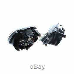 VW Golf Mk4 1997-2004 Black Angel Eye Halo Head Light Lamp Pair Left & Right