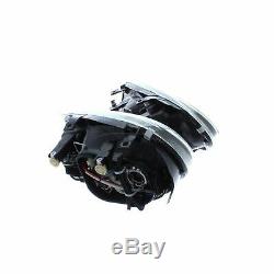 VW Golf Mk4 1997-2004 Black Angel Eye Halo Head Light Lamp Pair Left & Right