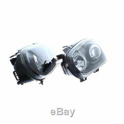 VW Golf Mk4 1997-2004 Black Angel Eye Halo Head Light Lamp Pair Left & Right