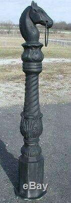 Victorian Style Horse head Hitching Post cast aluminum it will never rust