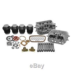 Vw 1600 Dual Port Top End Rebuild Kit, Stock 85.5 With Stock Heads
