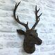 Wall Mounted Stag Head Deer Antlers Wall Plaque Decoration Sculpture Figure 47cm
