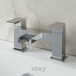 Waterfall Bathroom Taps Chrome Basin Mixer Bath Filler Shower Deck Tap Sets