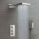 Waterfall Shower Head & Concealed Thermostatic Valve Kit With Handheld Ss3wcsq04