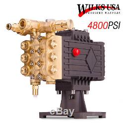 Wilks-USA 15Hp Pressure Washer Pump Petrol Brass Head 4800 PSI