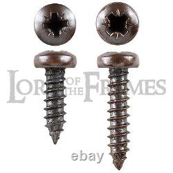 Wood Screws No. 4 3/8 3x9.5mm / 1/2 3x13mm Pan Pozi Bronze Picture Framing