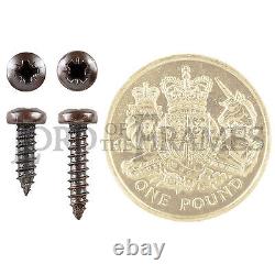 Wood Screws No. 4 3/8 3x9.5mm / 1/2 3x13mm Pan Pozi Bronze Picture Framing