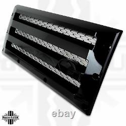 XS Front grille+head lamp surrounds for Land Rover Defender black silver