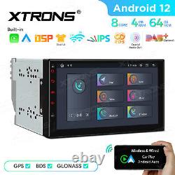 XTRONS Double Din 7 Android 12 8-Core 4+64GB Car Stereo Head Unit GPS Radio DAB